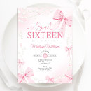 Recherche de pink 16ans anniversaire invitations Sweet sixteen rose