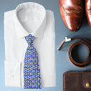 Search for blue and white ties Geometric