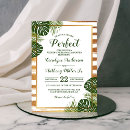 Search for luau rehearsal dinner invitations Palm leaves