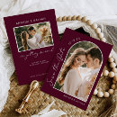 Search for burgundy wedding save the dates Simple