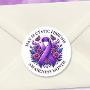 Search for cystic fibrosis awareness stickers Purple