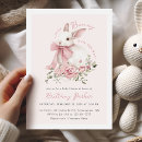 Search for bunny baby girl shower invitations Whimsical