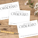 Search for graduation enclosure cards Black and white