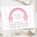 Search for fancy birthday invitations Pink bow birthday