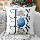 Search for blue christmas throw pillows Bow