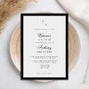 Recherche de frontière invitations Noir et blanc