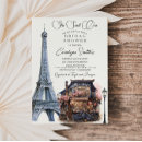 Search for parisian bridal shower invitations Bonjour bride