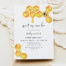 Search for yellow 1st birthday invitations First bee day