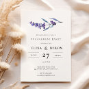 Search for lavender engagement party invitations Violet
