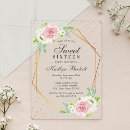 Recherche de foil 16ans anniversaire invitations Élégant