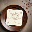 Search for coffee napkins Coffee bridal shower