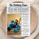Search for 23rd birthday invitations Black and white