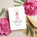 Search for our little princess birthday invitations Watercolor