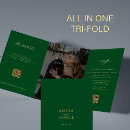 Search for elegant emerald green and gold wedding invitations Calligraphy