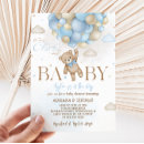 Recherche de beige blue baby shower invitations Aquarelle