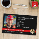 Recherche de pompiers cartes visite Ligne rouge mince