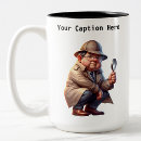 Search for clues mugs Detective