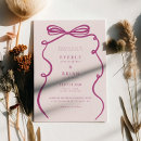 Search for pink ribbon wedding invitations Modern