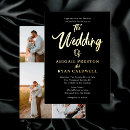 Recherche de brush wedding invitations Noir