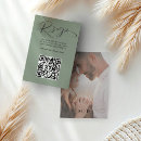 Search for unique wedding rsvp cards Sage green