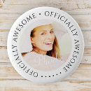 Search for birthday party buttons Black and white