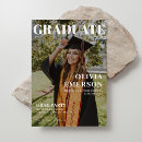 Recherche de magazine graduation invitations Noir et blanc
