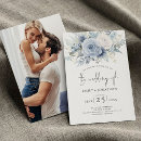 Search for blue floral wedding invitations Modern