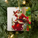Search for flying santa ornaments Festive