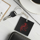 Search for black dragon keychains Red