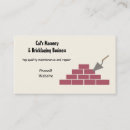 Search for masonry business cards Brick layer