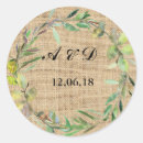 Search for burlap wedding stickers Floral