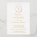 Search for dusty pink christening invitations Baby
