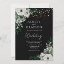 Search for green and black wedding invitations Script typography