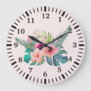 Recherche de fleurs tropicales horloges Feuilles tropicaux