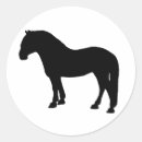 Search for equine silhouette stickers Pony