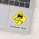 Recherche de signe de route autocollants Jaune