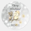 Search for owl on branch stickers Cute