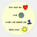 Search for for god so loved stickers Faith