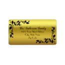 Search for black background return address labels Classy