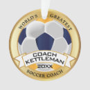 Search for soccer coach ornaments Futbol