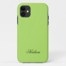 Recherche de vert et noir de chaux iphone coques Monogramme