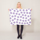 Search for purple dog blankets Paw pattern
