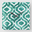 Search for aquamarine clocks Decorative