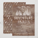 Search for adventure awaits baby boy shower invitations Rustic