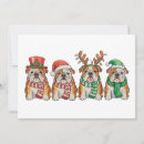 Search for english bulldog christmas cards Funny