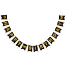 Search for yellow and black bunting flags Party