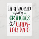 Recherche de cindy cartes postales Le grinch