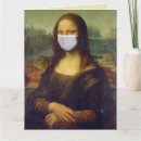 Recherche de masque vœux cartes Mona lisa