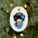 Recherche de geisha ornements Kokeshi