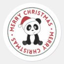 Recherche de panda noël autocollants Vacances